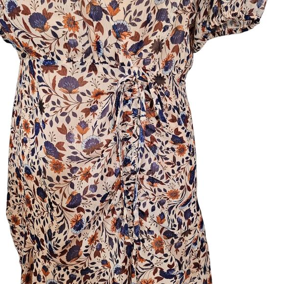 ⚡️SALE! LOFT Floral Ruffle Wrap Dress NWT - Picture 6 of 9